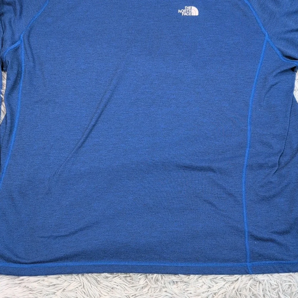 The North Face Shirt Mens XXL Blue‎ Flashdry Athletic Active Lightweight Tee